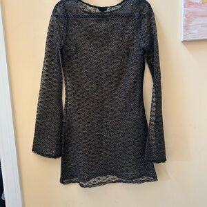 Elegant Black Lace Dress